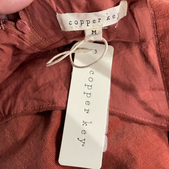 New Copper Key Corduroy Pinafore Dress Size Medium - Picture 6 of 6